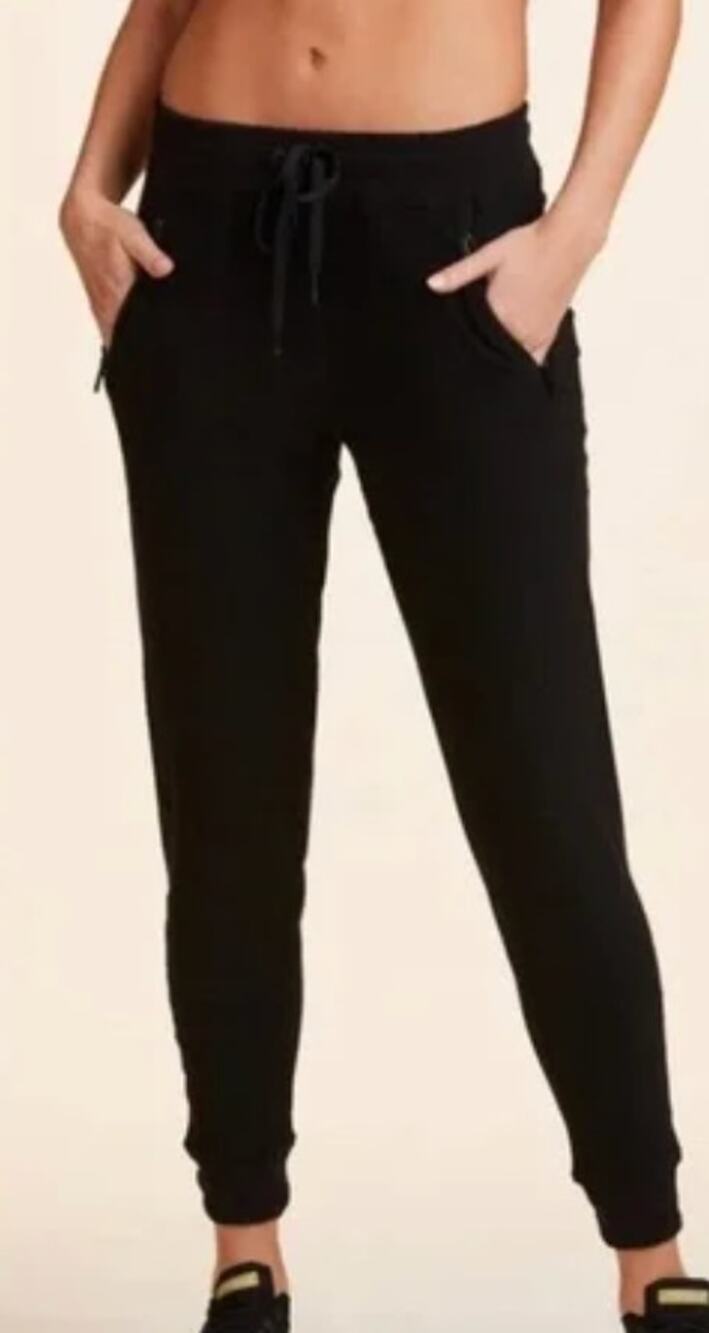 ALYA Black Jogger Pants SMALL